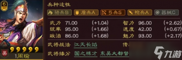 《三国志战略版》吴国SP周瑜解析