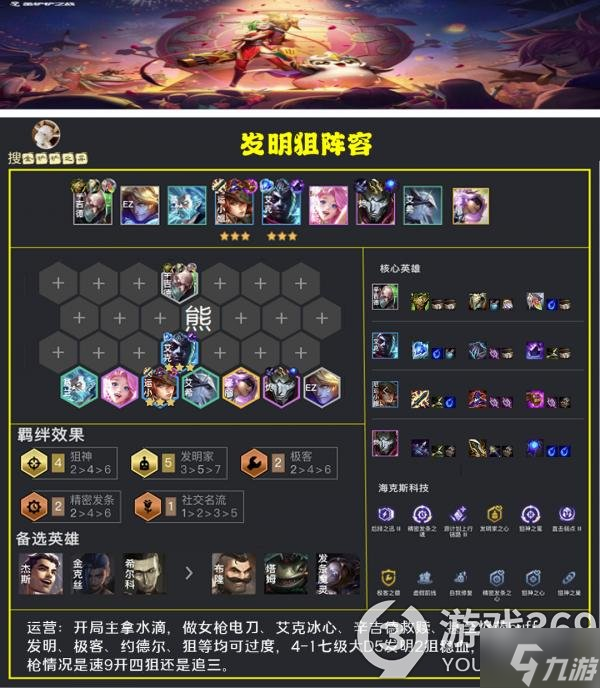 金铲铲之战发明狙怎么玩 金铲铲之战发明狙阵容攻略Get√