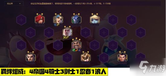 《金铲铲之战》S1时空裂痕阵容搭配推荐 帝国骑士