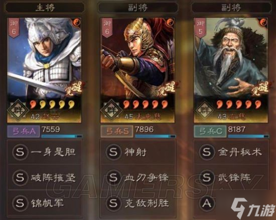 《三国志战略版》武锋太史慈群弓阵容分享