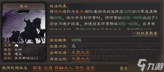 《三国志战略版》象兵战法攻略 象兵有用吗