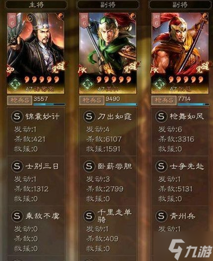 《三国志战略版》北伐枪武将搭配分享 SP诸葛张苞关兴
