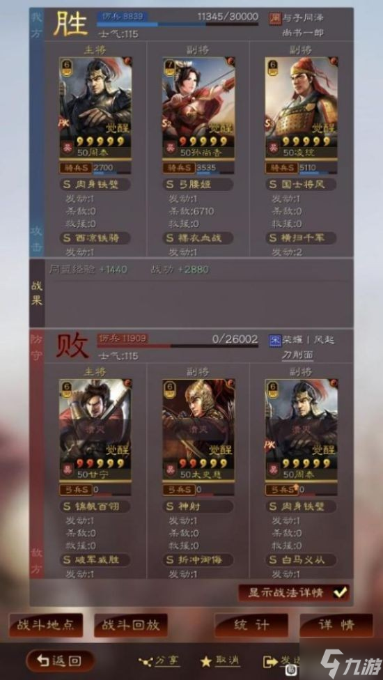 《三国志战略版》吴骑最强组合 吴骑孙尚香凌统周泰