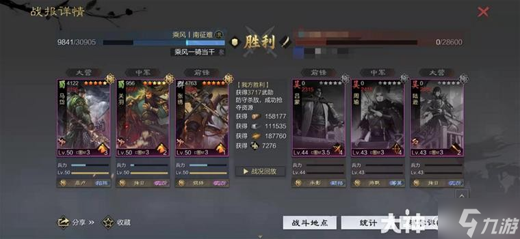《率土之滨》当前版本10大强力队伍
