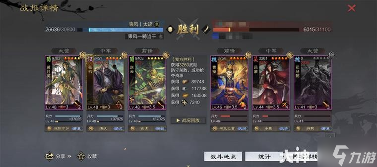 《率土之滨》当前版本10大强力队伍
