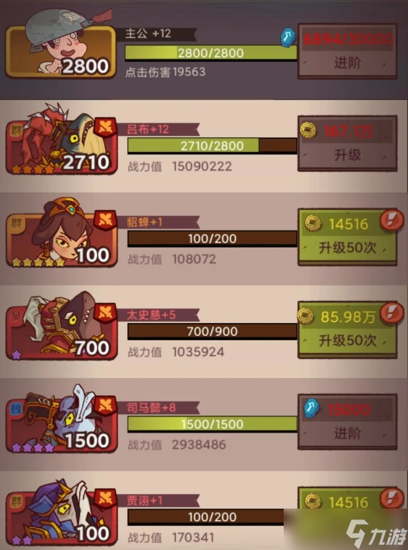 《咸鱼之王》4000关减怒阵容搭配推荐
