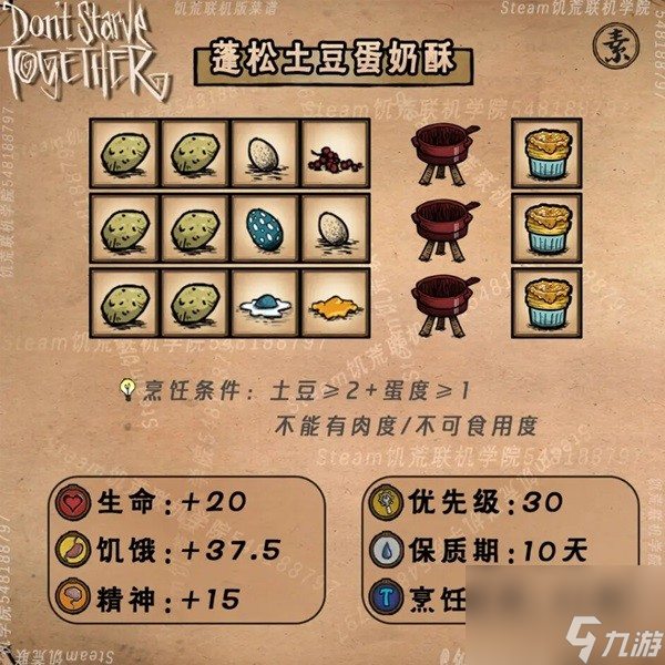 《饥荒》农作物及相关食谱一览