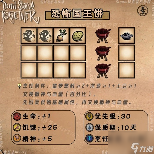 《饥荒》农作物及相关食谱一览