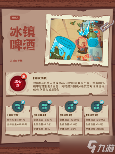 咸鱼之王冰镇啤酒怎么样 新玩具搭配攻略
