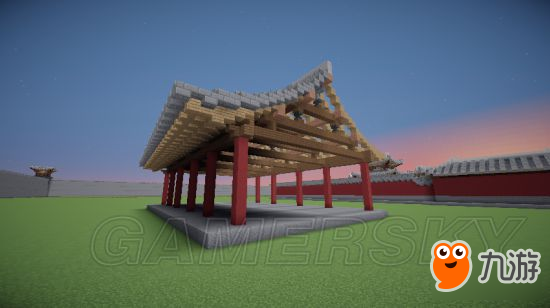 《我的世界》五开间悬山中国建筑图文教程