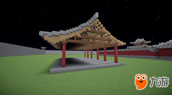 《我的世界》五开间悬山中国建筑图文教程