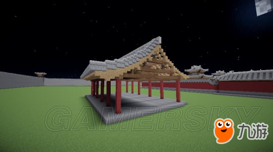 《我的世界》五开间悬山中国建筑图文教程