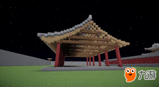 《我的世界》五开间悬山中国建筑图文教程