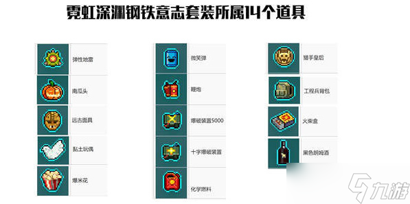 霓虹深渊无限钢铁意志套装有哪些
