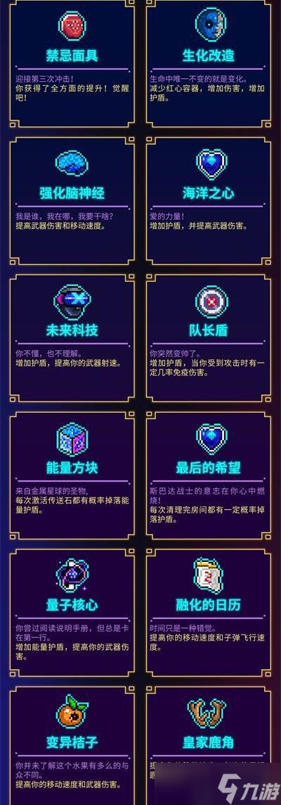霓虹深渊无限道具图鉴大全
