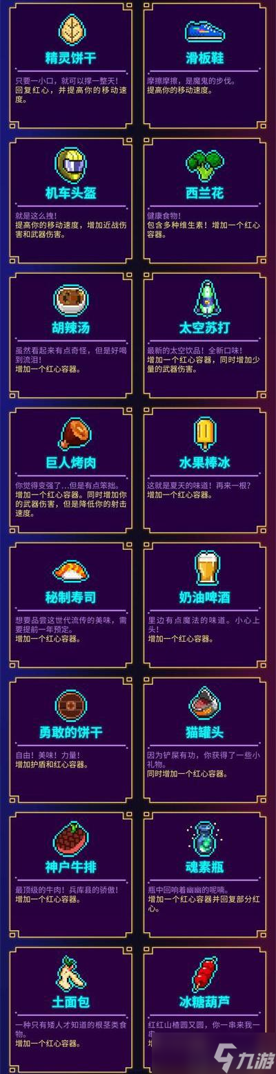 霓虹深渊无限道具图鉴大全