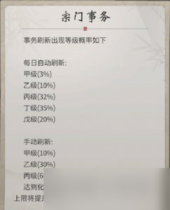 怎么卡一念逍遥宗门事务 刷新技巧分享