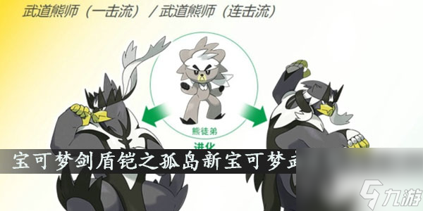 宝可梦剑盾铠之孤岛新宝可梦武道熊师介绍