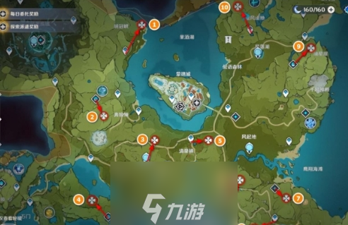 原神蒙德地灵龛在哪里-十个地灵龛位置路线图