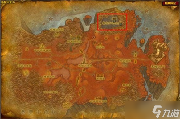 《魔兽世界》噩梦藤分布图