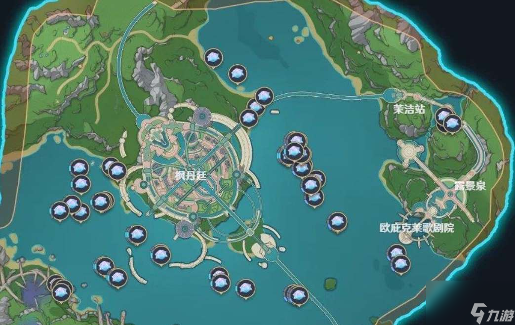 原神海露花高效采集路线图