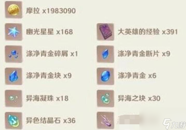 原神那维莱特突破材料