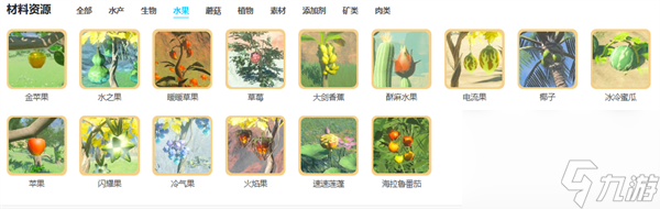 塞尔达传说：王国之泪素材效果介绍