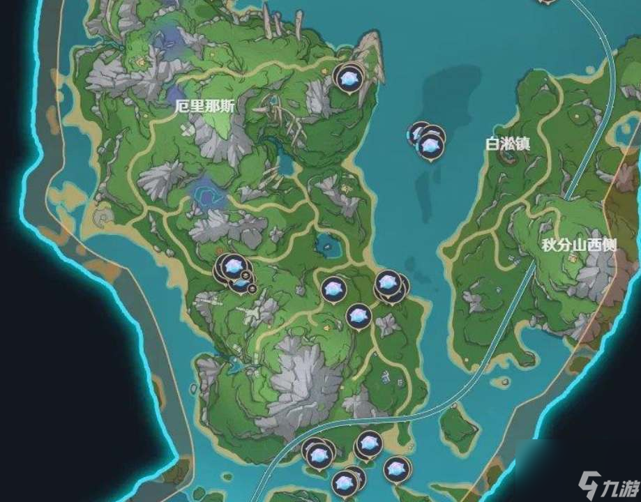 原神海露花高效采集路线图