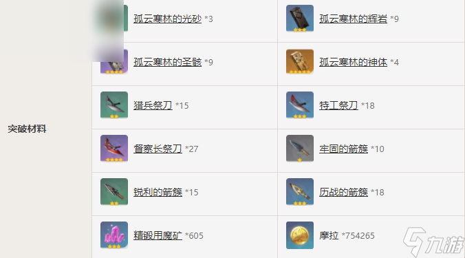 原神黑岩长剑属性介绍