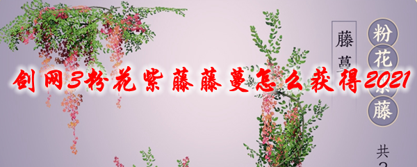 剑网3粉花紫藤藤蔓怎么获得2021