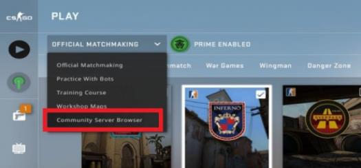 csgo躲猫猫模式在哪找