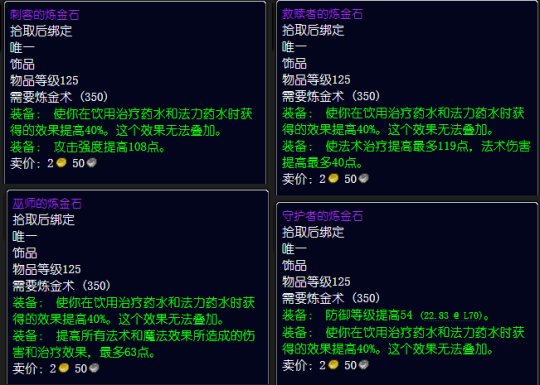 魔兽世界2.43各专业收益一览