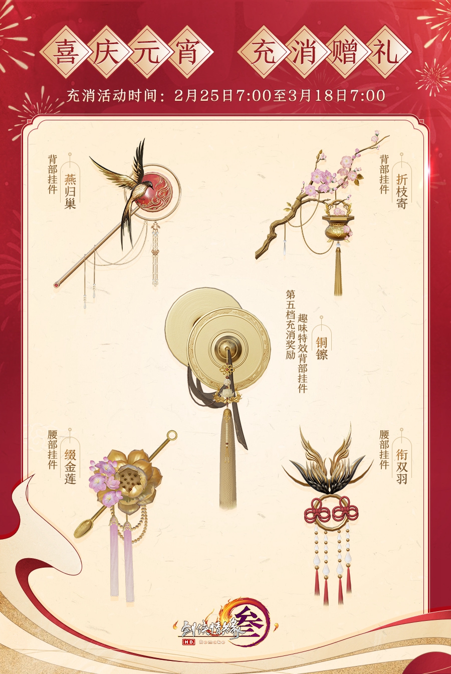 剑网3元宵充消活动是啥