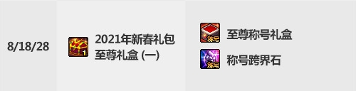 dnf2021春节套买8套送什么