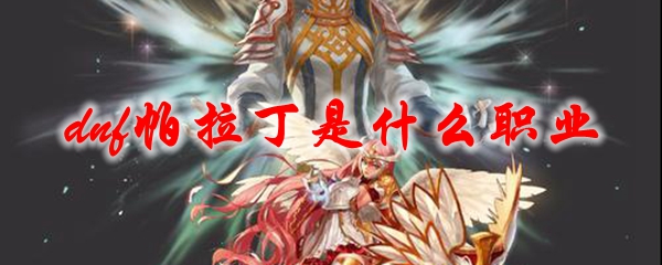 dnf帕拉丁是什么职业