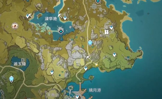 原神假山在哪里