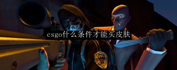 csgo满足什么条件可以买皮肤