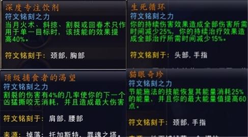 魔兽世界德鲁伊核心橙推荐