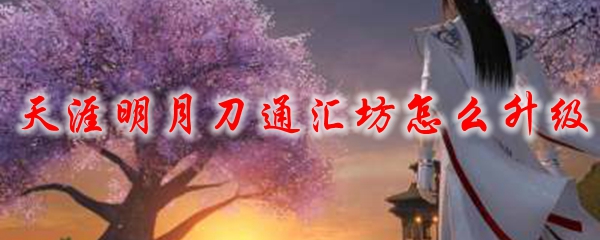 天涯明月刀通汇坊怎么升级