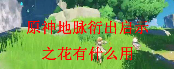 原神地脉衍出启示之花有什么用