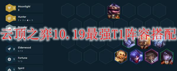 云顶之弈10.19最强T1阵容搭配