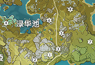 原神渌华池岩神瞳位置在哪