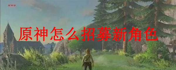 原神如何抽角色