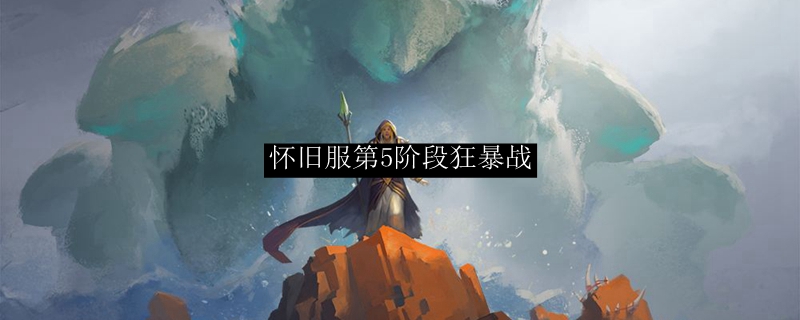 怀旧服p5狂暴战装备选择