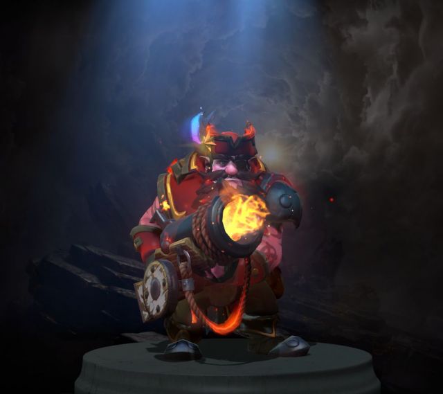 《DOTA2》TI10典藏宝瓶狙击手黑帆炮手套装外观