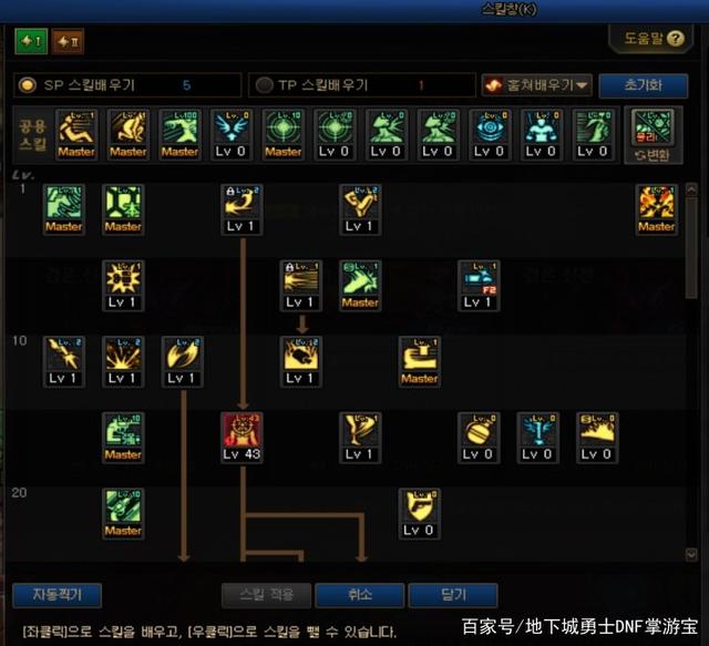 DNF重霄漫游枪手技能加点