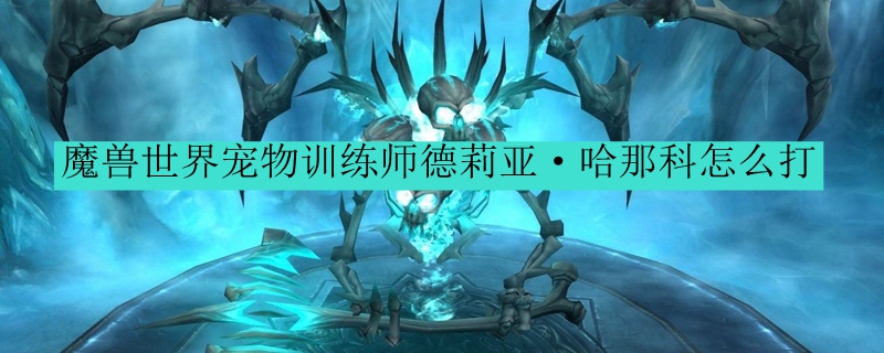 魔兽世界宠物训练师德莉亚·哈那科怎么打