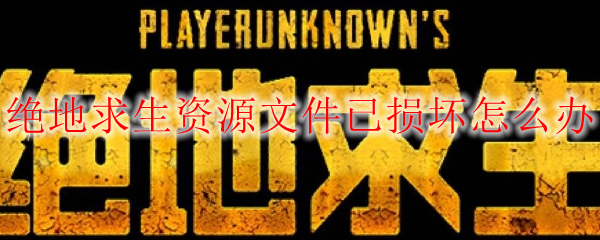 绝地求生资源文件已损坏怎么办