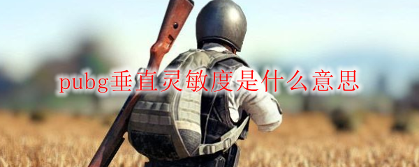pubg垂直灵敏度是什么意思