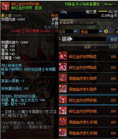 《DNF》鲜红血纹皮甲护肩介绍